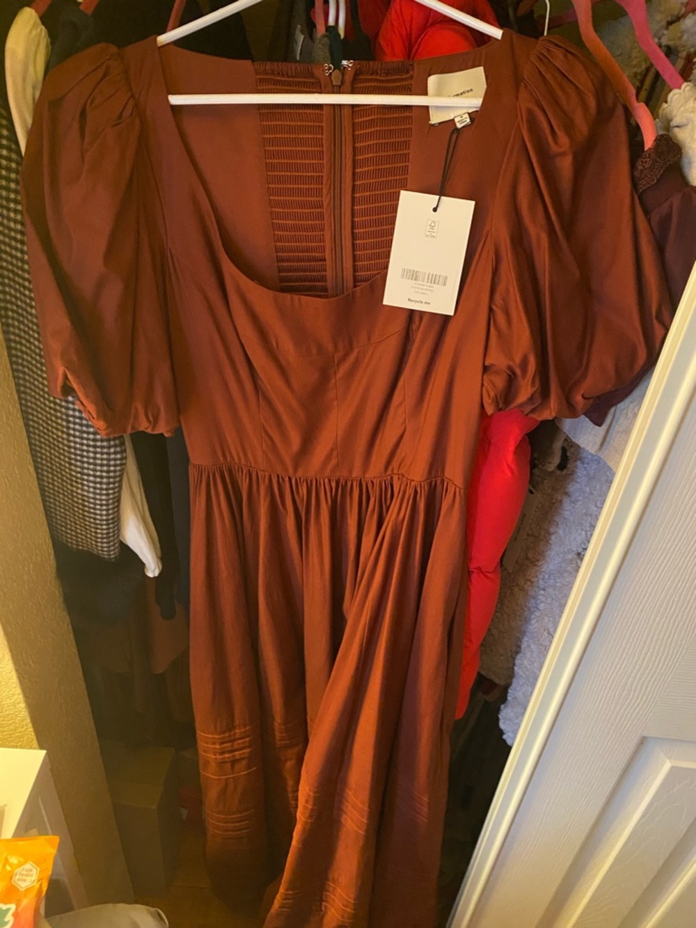 Reformation Everlyn Dress Fig Jam - Size 4 - Picture 7 of 13